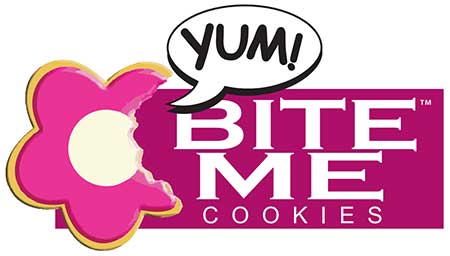 Bite Me cookies logo.
